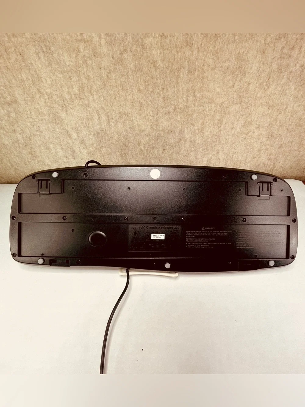 Logitech 200 Classic Keyboard Wired 66 in Cord Tested WORKS
